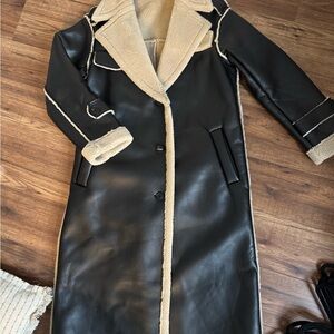 4th & Reckless Faux Leather & Fur Coat